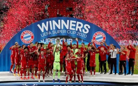 بايرن ميونيخ الألماني يبسط سيطرته على الكرة الأوربية لنيله لقب السوبر الأوروبي