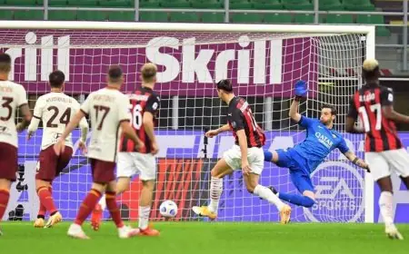 قمة الدوري الايطالي بين ميلان وروما تنتهي بالتعادل