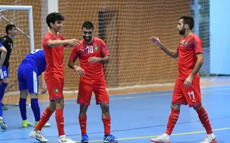المنتخب المغربي لكرة القدم داخل القاعة يهزم اوزبكستان بثلاثية