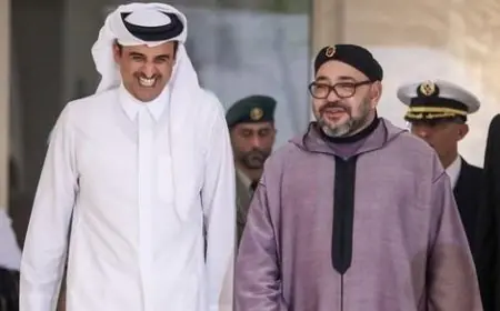 أمير قطر يجري اتصالا هاتفيا مع الملك محمد السادس