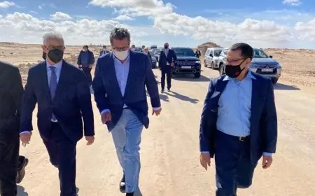 امناء الاحزاب في زيارتهم إلى معبر الكركارات يؤكدون انخراطهم التام وراء جلالة الملك لمواجهة مناورات اعداء الوحدة الترابية