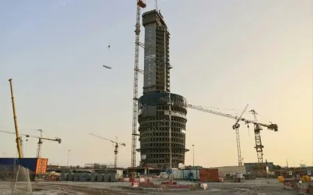 نسبة تقدم الاشغال الكبرى لبرج محمد السادس تبلغ 75%