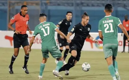 الرجاء يتعادل مع بيراميدز المصري في ذهاب نصف نهائي كأس الكاف
