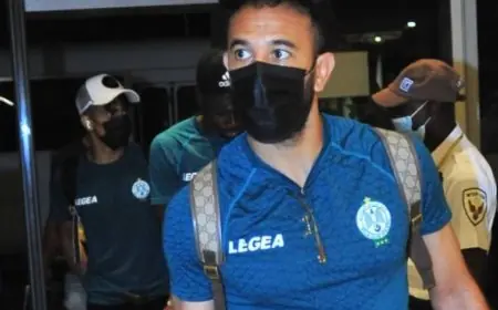 الرجاء يصل للبنين استعدادا لنهائي كأس الكونفيدرالية