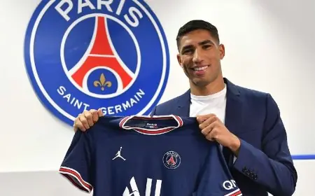 إصابة لاعب باريس سان جيرمان المغربي "حكيمي" بكورونا