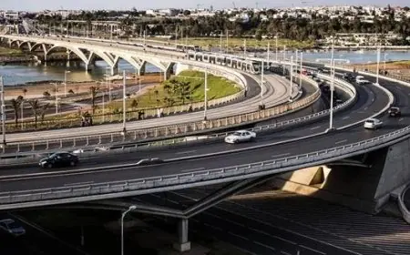 غلق محاور طرقية مؤدية من وإلى قنطرة الحسن الثاني بالعاصمة الرباط بدء من بعد غد الجمعة