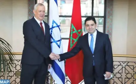 بوريطة يستقبل وزير الدفاع الإسرائيلي