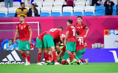 المنتخب المغربي يستهل مشاركته في كأس العرب بفوز على نظيره الفلسطيني برباعية