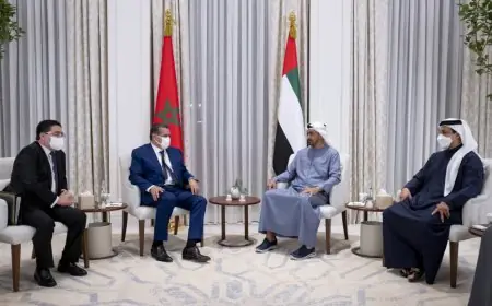 ولي عهد أبو ظبي يستقبل رئيس الحكومة عزيز أخنوش مبعوثا خاصا من الملك