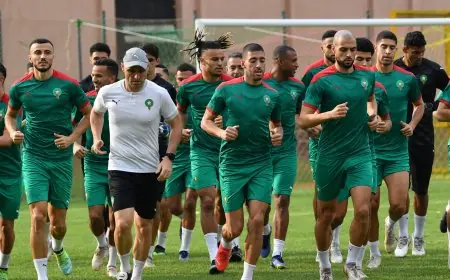 المنتخب المغربي ينهي تدريباته إستعدادا لمباراة جزر القمر