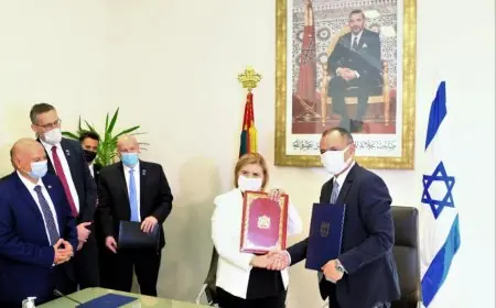 توقيع اتفاق تعاون اقتصادي بين المغرب واسرائيل