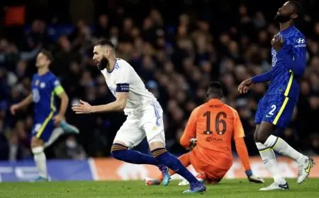 ريال مدريد يهزم تشلسي ويضع قدما في نصف نهائي دوري ابطال اوروبا