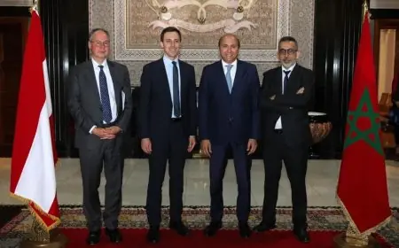 مباحثات تجمع اعضاء بمجلس النواب مع رئيس المجموعة البرلمانية لإفريقيا الشمالية بالبرلمان النمساوي