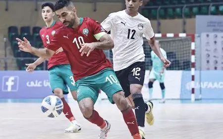 المنتخب المغربي يهزم مصر ويبلغ نهائي كأس العرب لكرة القدم داخل القاعة