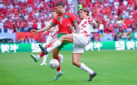 المنتخب المغربي يتعادل مع كرواتيا في أولى مبارياته في المونديال