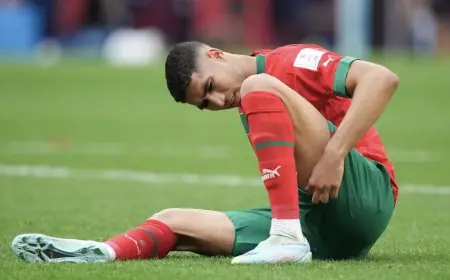 إصابة حكيمي طفيفة ومشاركة مزراوي أمام بلجيكا غير مؤكدة