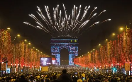 فرنسا تستقبل العام الجديد 2023 باحتفالات في الشانزليزيه (فيديو)