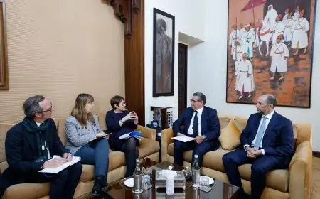 رئيس الحكومة يستقبل مسؤولين بالبنك الدولي لأعادة الاعمار و التنمية
