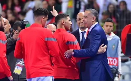 حموشي يشجع عناصر النخبة الوطنية قبل مباراتهم ضد البرازيل