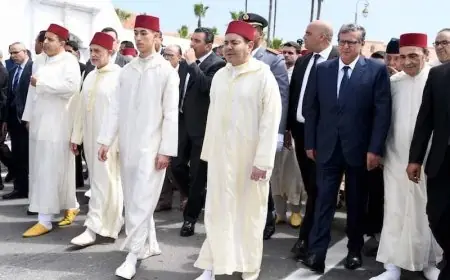 مولاي الحسن ومولاي رشيد يحضران جنازة عبد الواحد الراضي