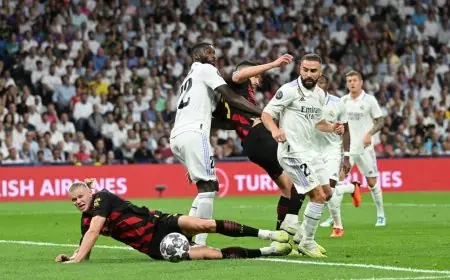 قمة نصف نهائي دوري ابطال أوروبا بين ريال مدريد و مان سيتي تنتهي بالتعادل