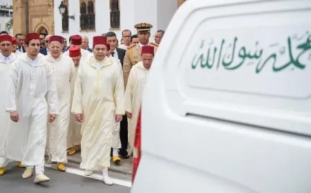 تشييع جثمان الراحل محمد معتصم بحضور صاحب السمو الملكي الأمير مولاي رشيد