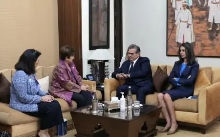 رئيس الحكومة يستقبل المديرة العامة لصندوق النقد الدولي