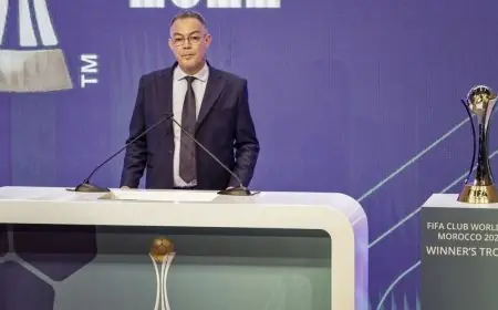 رئيس الجامعة الملكية المغربية لكرة القدم يعرض خطة عمل المغرب لتأهيل الملاعب والمنشآت المرتبطة بالحدث المونديالي 2030