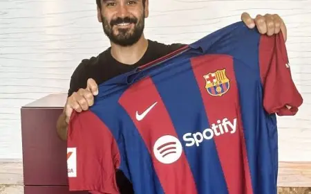 فريق برشلونة يعلن تعاقده مع وسط الميدان الألماني إيلكاي غوندوغان