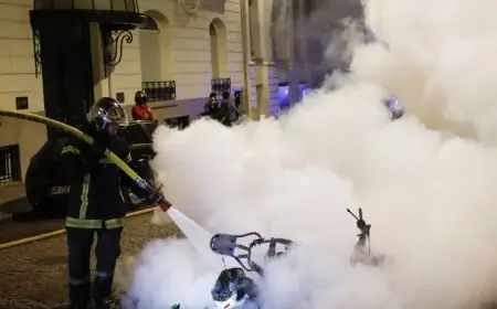 احتجاجات فرنسا في يومها السادس .. وفاة رجل اطفاء وايقاف العشرات