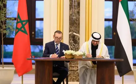 أبوظبي .. توقيع إعلان “نحو شراكة مبتكرة ومتجددة وراسخة بين  المغرب و الإمارات
