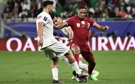 قطر تهزم ايران وتواجه الأردن في نهائي كأس آسيا