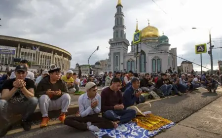 المسلمون في أوروبا يحتفلون بعيد الفطر يوم الاربعاء