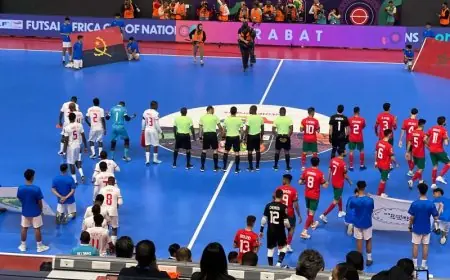 المنتخب المغربي يهزم انغولا بخماسية في افتتاح كأس افريقيا للفوتسال المقامة بالرباط