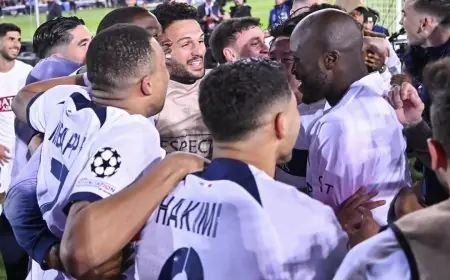 البي اس جي يهزم برشلونة ويبلغ نصف نهائي دوري أبطال أوروبا