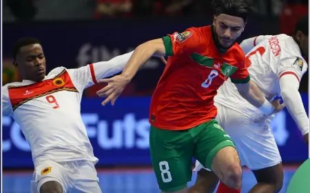 المنتخب المغربي يهزم أنغولا ويتوج بكأس افريقيا للفوتسال