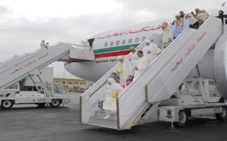  الفوج الأول من الحجاج المغاربة يتوجه إلى الديار المقدسة