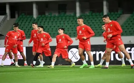 التشكيلة الرسمية للمنتخب الوطني المغربي أمام زامبيا
