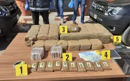 حجز 4198 كيلوغراما من مخدر الشيرا بالكركارات