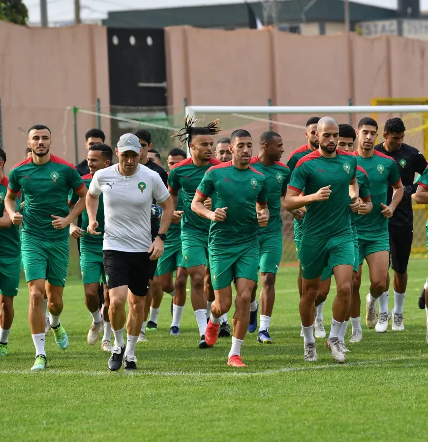 المنتخب المغربي ينهي تدريباته إستعدادا لمباراة جزر القمر