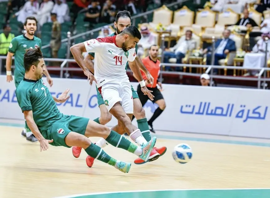 المنتخب المغربي يهزم العراق ويتوج ‬بكأس العرب لكرة قدم الصالات