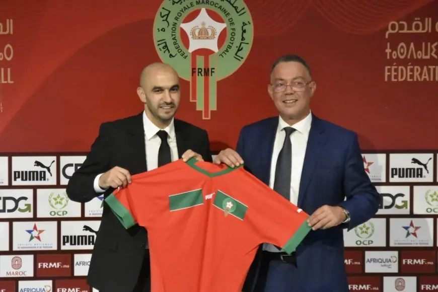 الجامعة الملكية لكرة القدم تقدم المدرب الجديد للمنتخب المغربي الركراكي