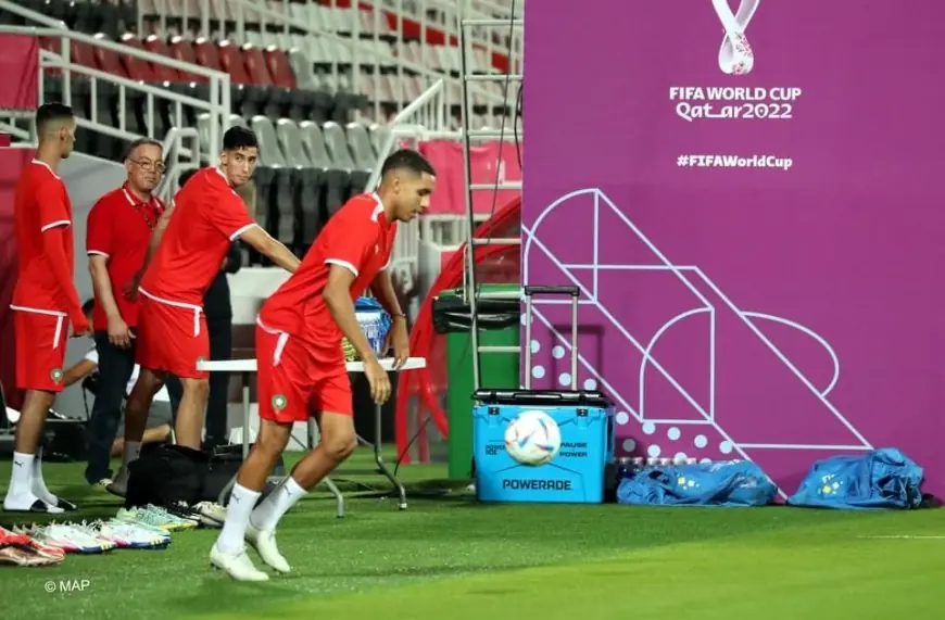 الأسود ينهون تدريباتهم إستعدادا لمواجهة فرنسا