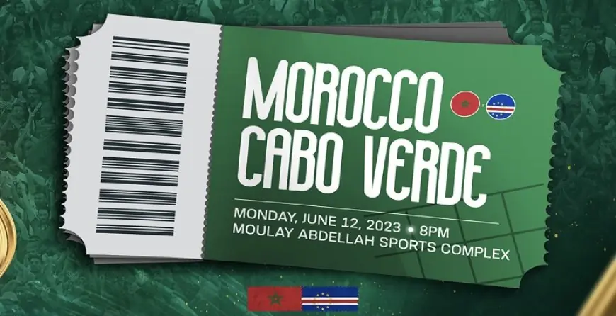انطلاق بيع تذاكر مباراة منتخب المغرب و منتخب الرأس الأخضر