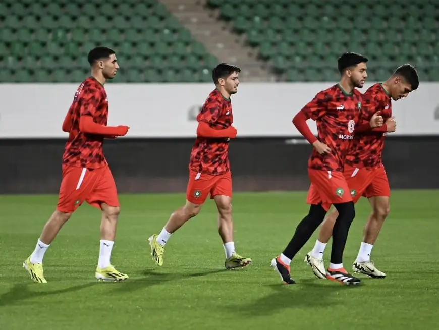 المنتخب الوطني ينهي تدريباته قبل مباراة موريتانيا و الركراكي: النتيجة لا تهم