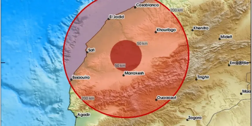 هزة أرضية بقوة 2,3 درجات نواحي مراكش
