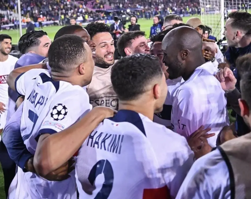 البي اس جي يهزم برشلونة ويبلغ نصف نهائي دوري أبطال أوروبا