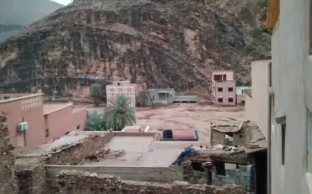 سيول جارفة تودي بحياة مواطنين في إقليم طاطا