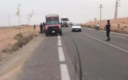 انقلاب حافلة سياحية بتزنيت يؤدي إلى إصابة 18 شخصا