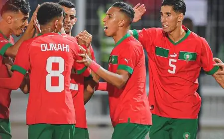 المنتخب المغربي يدك شباك افريقيا الوسطى بخماسية